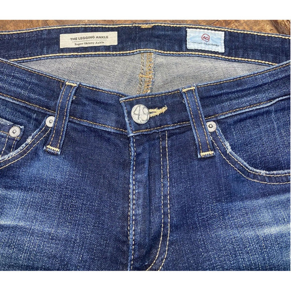 AG Adriano Golschmied Skinny Jeans Womens Legging Ankle Mid Rise Distressed 26 - Picture 5 of 13